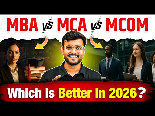 MBA vs MCA vs MCOM | Which Career Is Best for You? 🤔 Salary, Scope, Jobs & Risk Explained! #mba