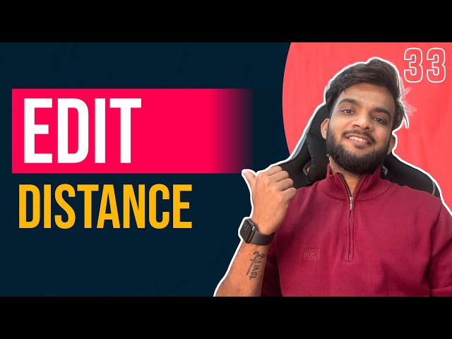 DP 33. Edit Distance | Recursive to 1D Array Optimised Solution 🔥