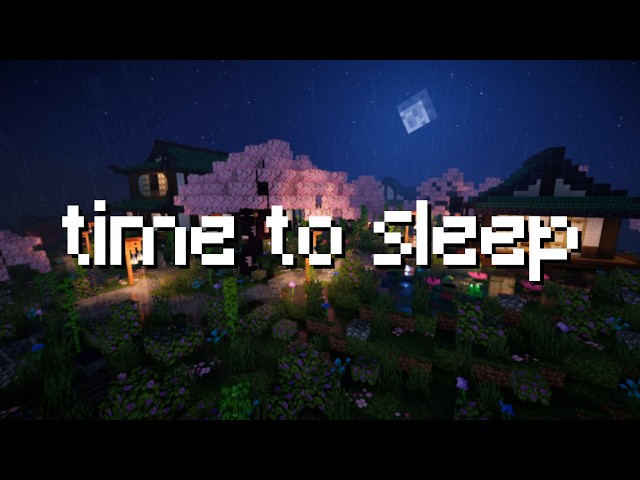 minecraft music + rain (24/7 ambience)