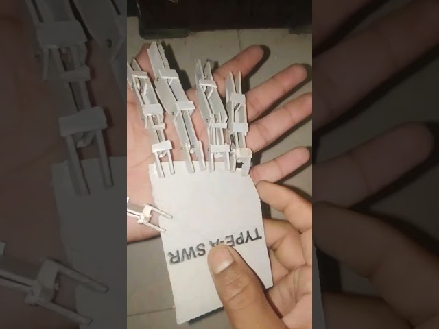 🤖 DIY Robotic Hand Made at Home | Robot Hand Fingers Movement 🔥 #shorts
