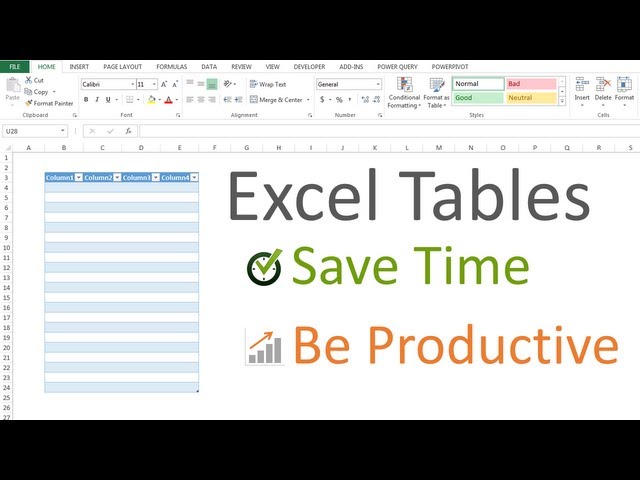 Excel Tables Tutorial: Beginners Guide for Windows & Mac
