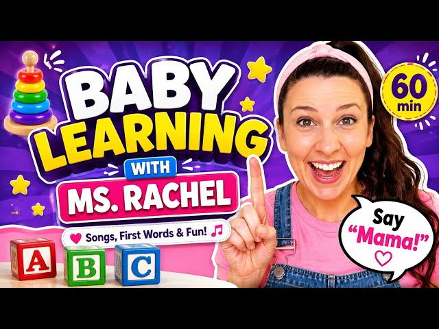 Baby Learning With Ms Rachel   First Words, Songs and Nursery Rhymes for Babies  Toddler Videos