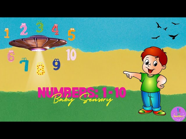 Spaceship Countdown: Baby Sensory Fun with Numbers And Spaceship!