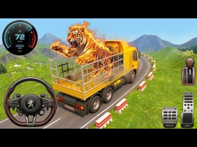 Zoo Animal Cargo Truck Driver - Dangerous Animal Delivery Game 3D - Android Gameplay