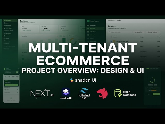 🚀 Overview of Multi-Tenant Ecommerce Project | Full Stack | Nextjs, React.js, Nest JS  & Neon DB
