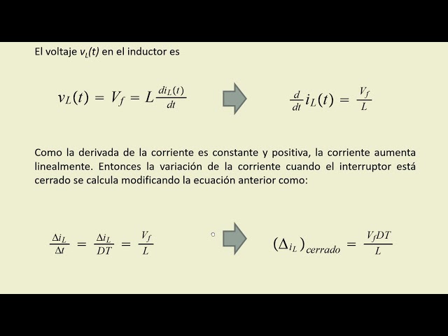 Análisis del convertidor c. d. - c. d. elevador (Boost) y expresiones de diseño.