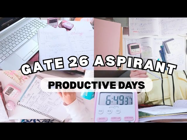 GATE 26 EXAM 📚 productive study days | practicing, revising #gate #study #vlog #aesthetic 