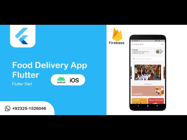Food Delivery App in Flutter with Firebase | Flutter | Studio App