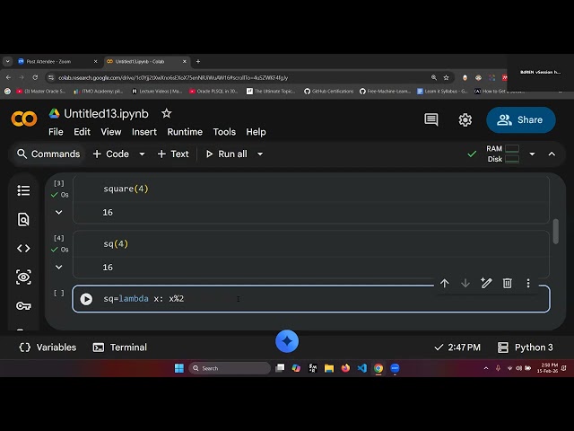 MLDS Course | Module 2: Python | Lecture 15 | Lambda, map(), filter(), Scope & Exception Handling |