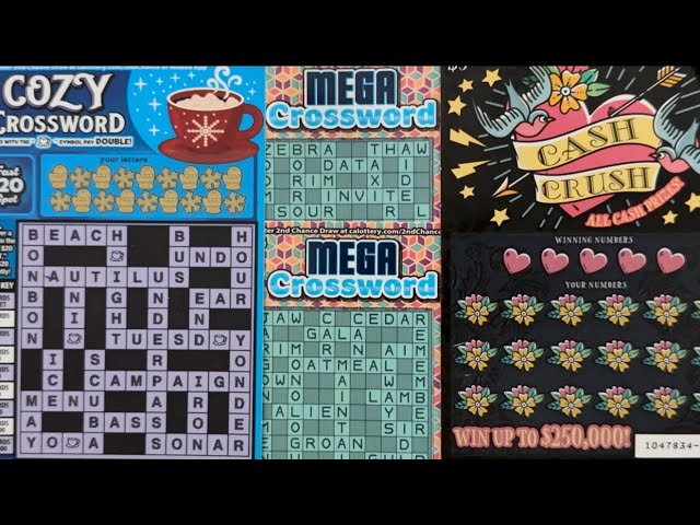Cash Crush!! Mega Crosswords!! Cozy Crossword!! 