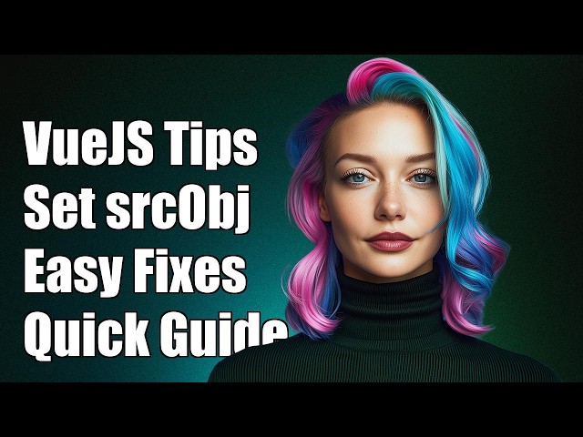 Alternative for setting the srcObject using VueJS