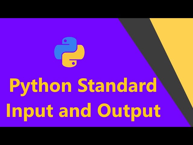 Python Standard Input and Output-Python For Data Science||Data Science For Begginers||Philodiscite