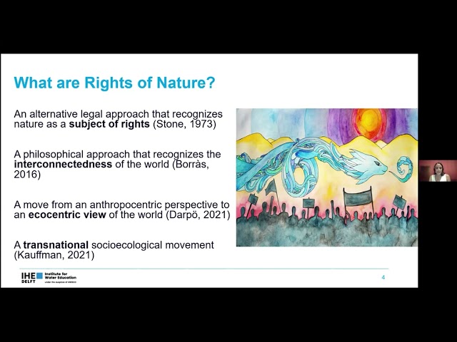 IHE Delft 💧Alumni online seminar Rights of Nature: Reflections of Possibilities
