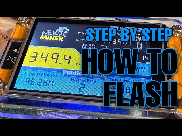 How to Flash a NerdMiner V2 Bitcoin Solo Miner ESP32 (Step-by-Step, Real-Time Tutorial)