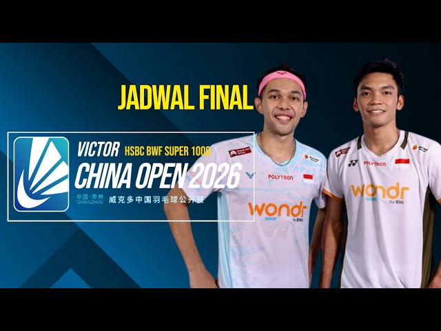 2026 China Open Final Schedule