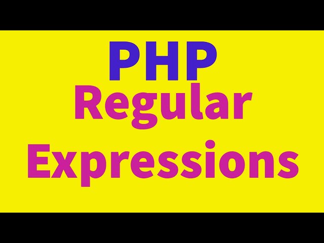 Regular Expression in PHP