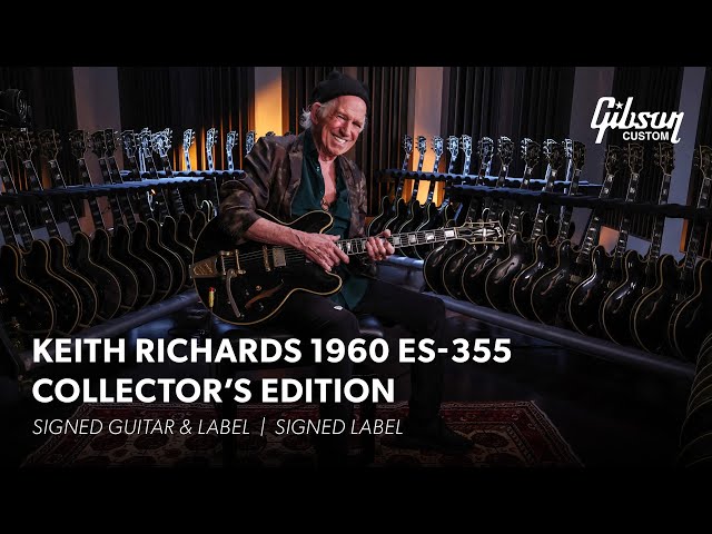 Presentamos la Gibson Custom Keith Richards 1960 ES-355 Edición Coleccionista