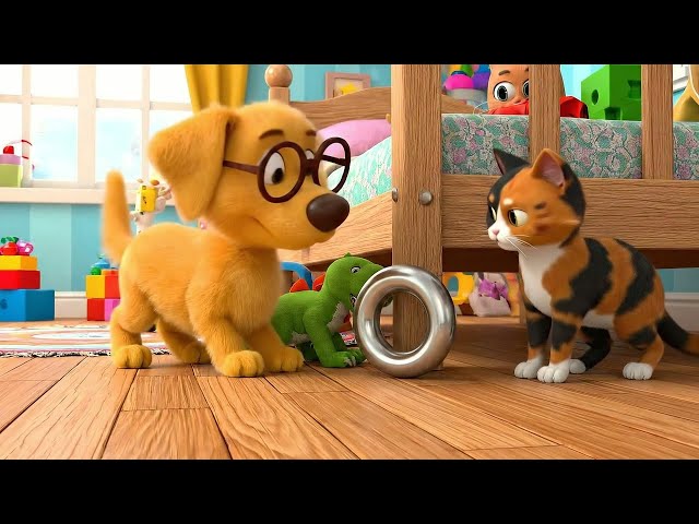 3D Animation: Dash & Sable's Epic Quest for Elara's Lost Ring! 🐾 Vibrant Kids Bedroom Fun