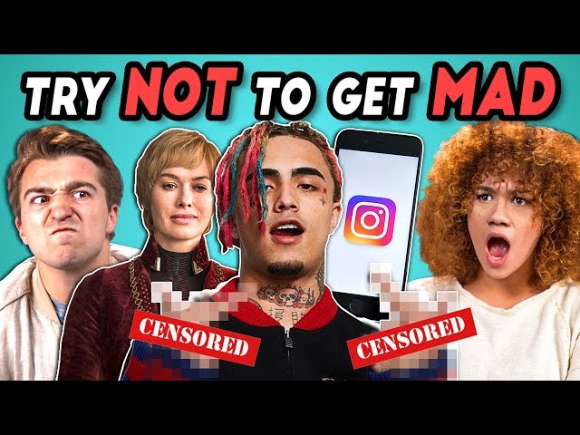 College Kids React To Try Not To Get Mad Challenge (Game Of Thrones, Lil Pump)