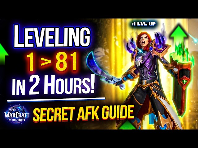 How To LeveL UP Alts 1-81 in 2 Hours! Secret AFK SPOT! WoW Midnight Leveling Guide