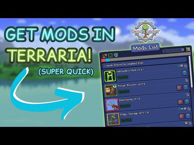 How to Get MODS in Terraria 1.4! | Tmodloader 1.4 Setup in 3 Minutes