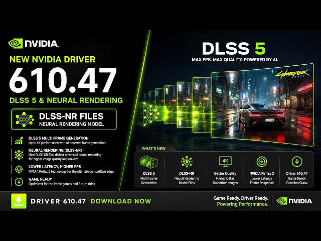 New NVIDIA Driver 610.47 Already Have DLSS 5 | How to Find Neural Rendering Files DLSS-NR