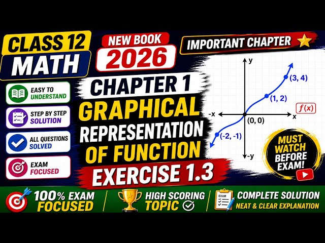 Class 12 Math Exercise 1.3 Full Solution|Chapter 1 New Book 2026|2nd Year Math@LSMathAndExamSuccess