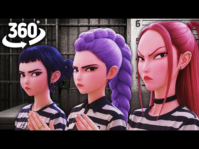 Huntrix Arrested?! 🚔 Shocking Truth | K-Pop Demon Hunters 360° VR