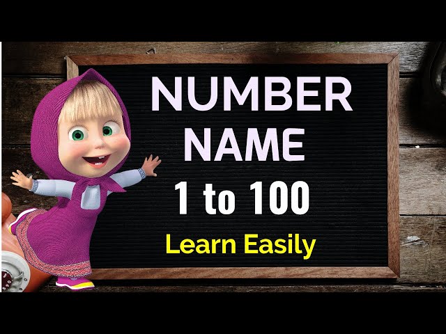 Number Name, Number Name 1 to 100, Number with spelling, Number song, Counting with spelling