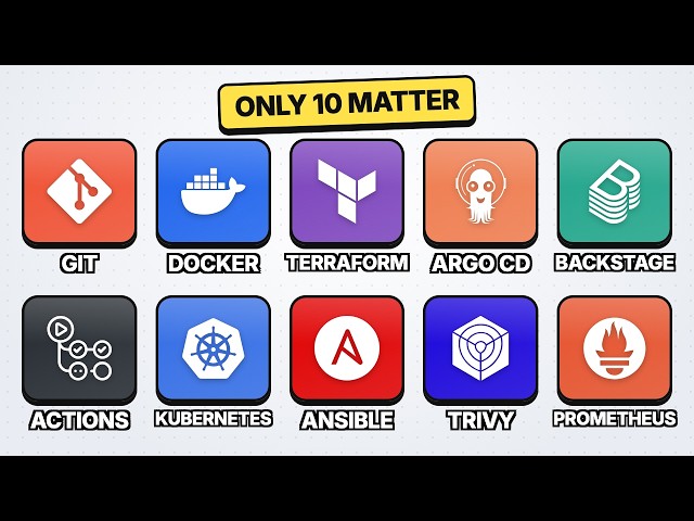 Stop Learning DevOps Tools (Learn The Top 10 DevOps Categories You Actually Need)
