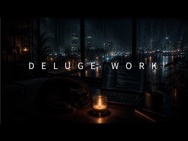 Deep Work Music — Rain Fills the Streets for Coding, Writing & Late Night Focus