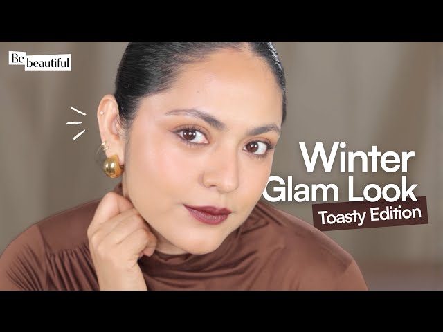 Toasty Glam Winter Makeup Tutorial | Bronzed Skin & Berry Hues ❄️✨ | BeBeautiful