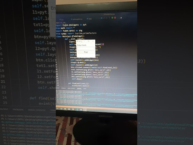 Python | PyQt6 'Euler project - 1000-digit Fibonacci Number' | CodeLearning