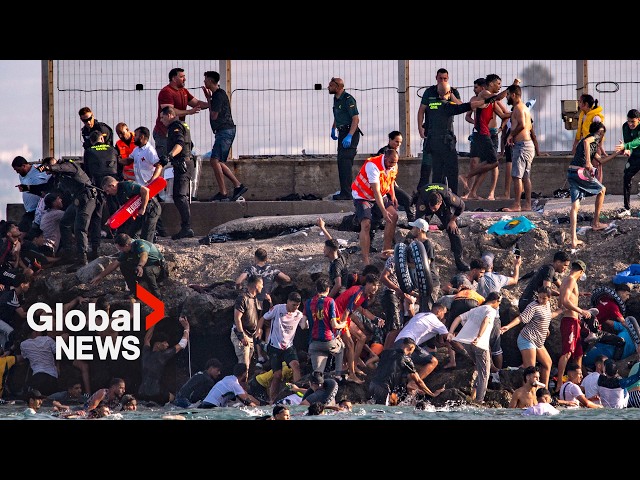 Mass migrant crossing overwhelms authorities in Spain's Ceuta