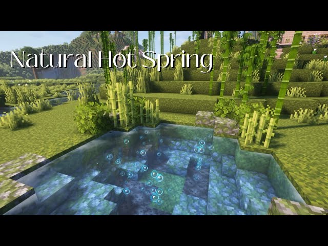 Natural Hot Spring 🫧 | Minecraft Tutorial (Easy)