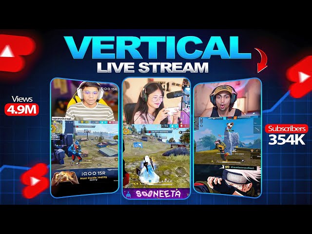 YouTube Par Vertical Live Stream Kaise Kare Mobile Sa | Grow Fast Subscribers 🔥 (2026) | FREE FIRE
