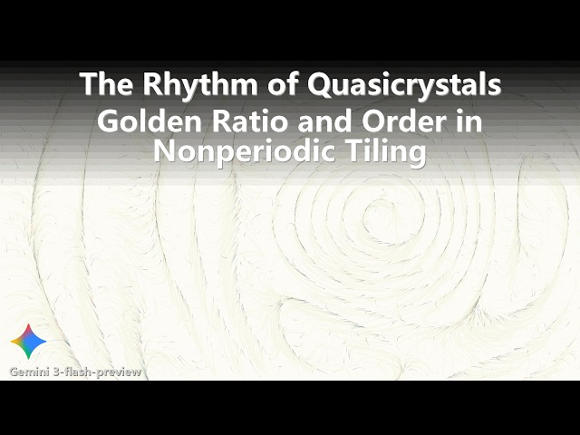 The Rhythm of Quasicrystals: Golden Ratio and Order in Nonperiodic Tiling