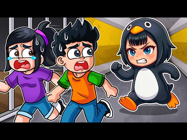 GUGU GAGA PENGUIN PRISON ESCAPE IN ROBLOX | ADRI SF