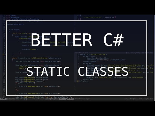 Better C# - Static Classes (and how to get rid of them!)