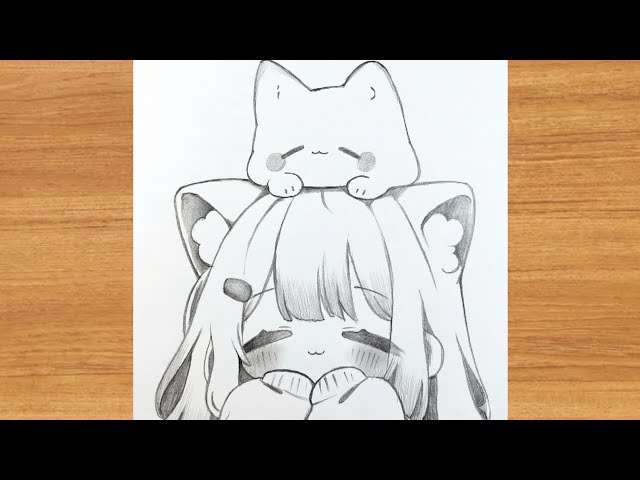 Cute Anime Girl Drawing ✨ | for beginners 