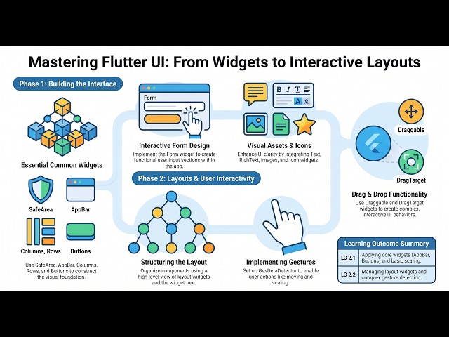 Flutter UI Widgets Layouts