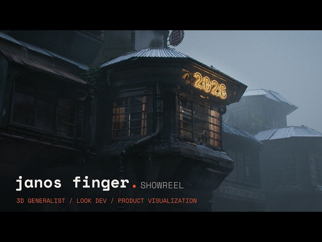 Janos Finger | 3D Environment Art & CG Generalist Showreel 2026