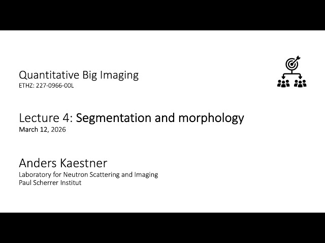 QBI2026 Lecture 4 - Part 2: Measuring segmentation performance and morphological filters
