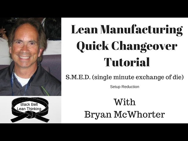 Lean Manufacturing, Quick Changeover Tutorial (S.M.E.D)