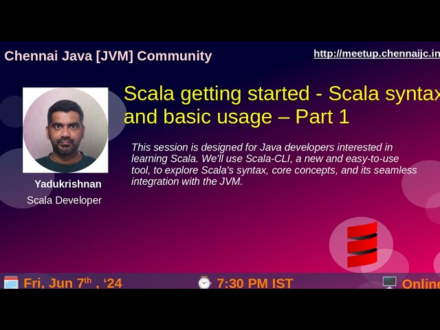 Scala getting started - Scala syntax and basic usage – Part 1