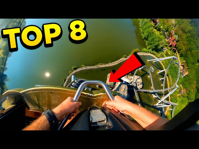 Top 8 fastest roller coasters in Poland | 2025 epic smooth POV rides