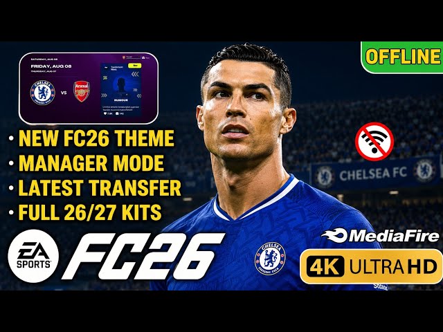 FIFA 16 MOBILE MOD FC 26 ANDROID MODE KARIR OFFLINE WAJAH BARU KIT MUSIM 26/27 TRANSFER TERBARU