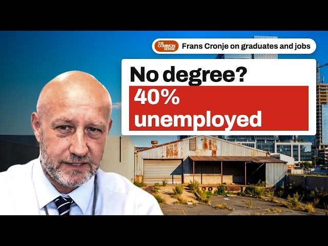 Why Only University Graduates Get Jobs in South Africa (10% vs 40% Unemployment)