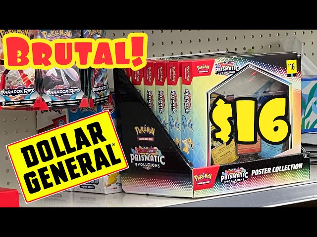 MISTAKE! Dollar General Prismatic Evolutions Poster Collection