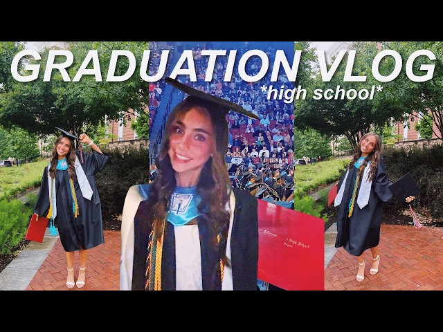 I GRADUATED HIGH SCHOOL!! *graduation + grad party grwm/vlog*